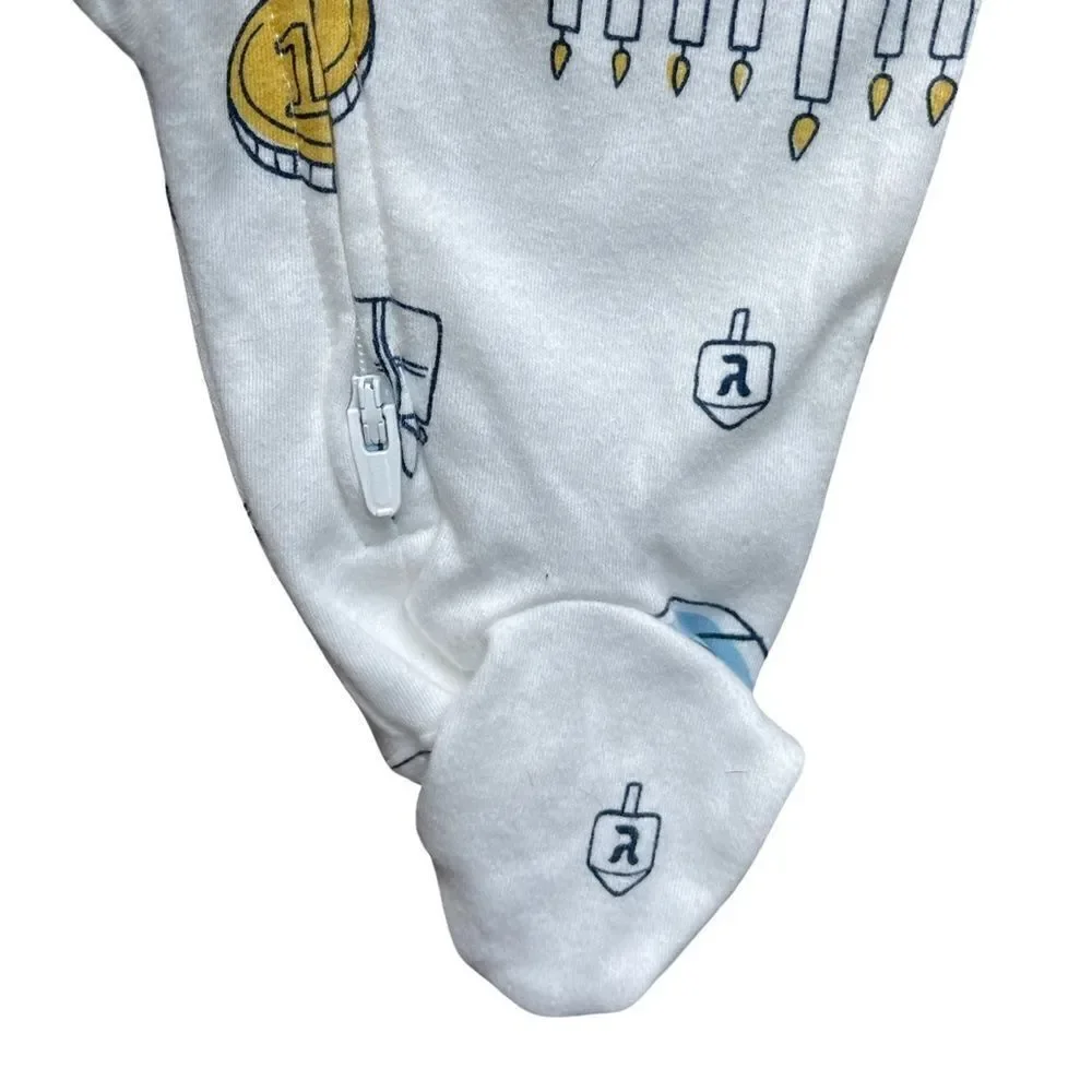 Carter’s Baby Boys & Baby Girls Hanukkah 2 Way Zip Sleep & Play Size 3 Month NWT